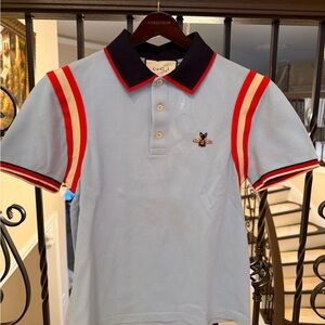 Gucci Man Light Blue Polo shirt